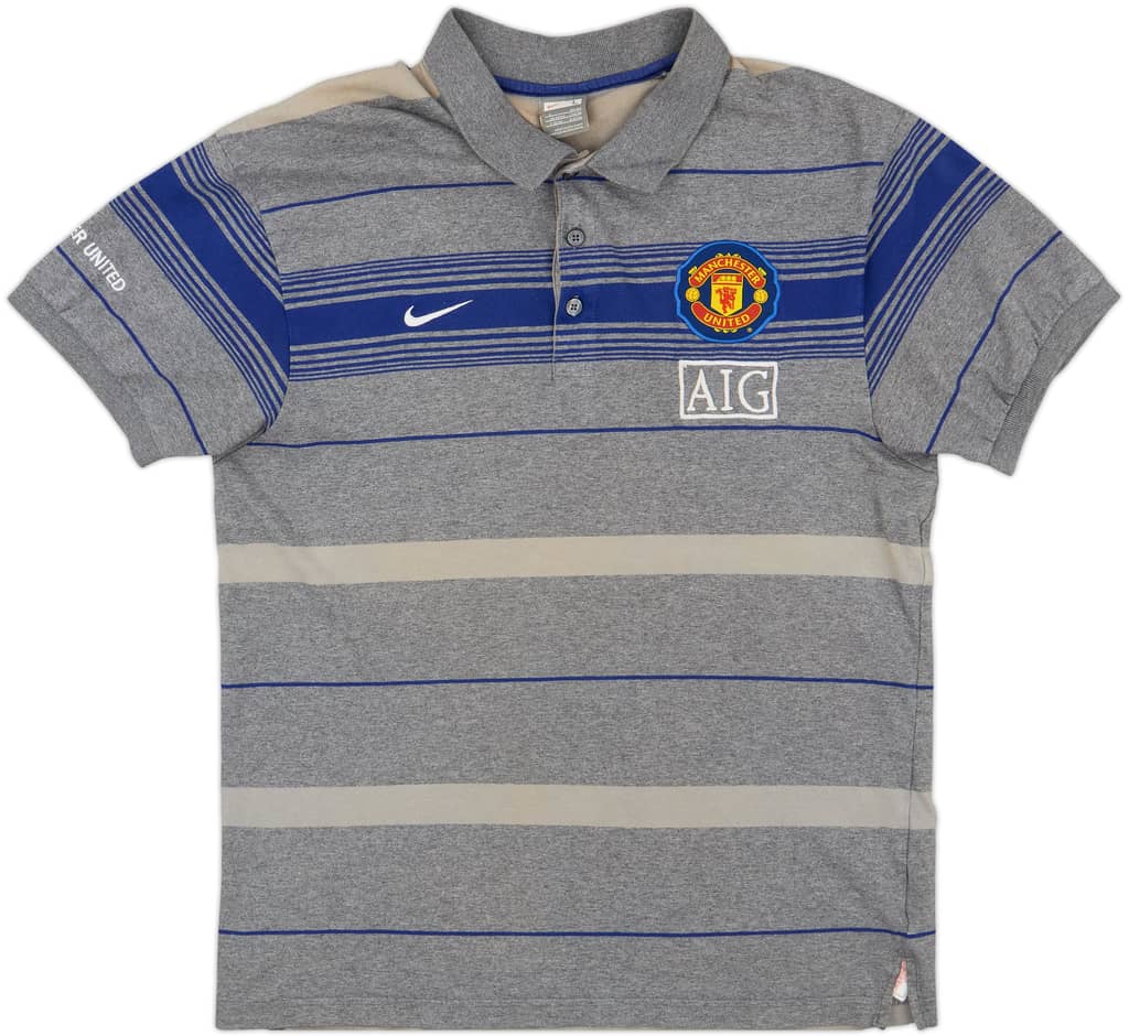 2009-10 Manchester United Nike Polo Shirt - 9/10 - (L)
