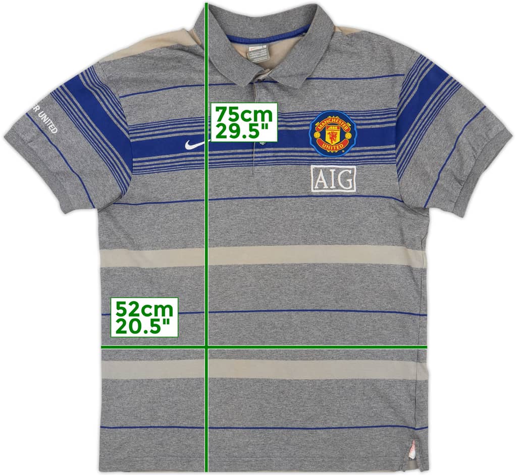 2009-10 Manchester United Nike Polo Shirt - 9/10 - (L)