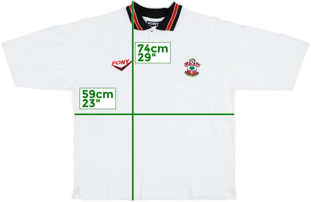1996-97 Southampton Pony Polo Shirt - 7/10 - (L)
