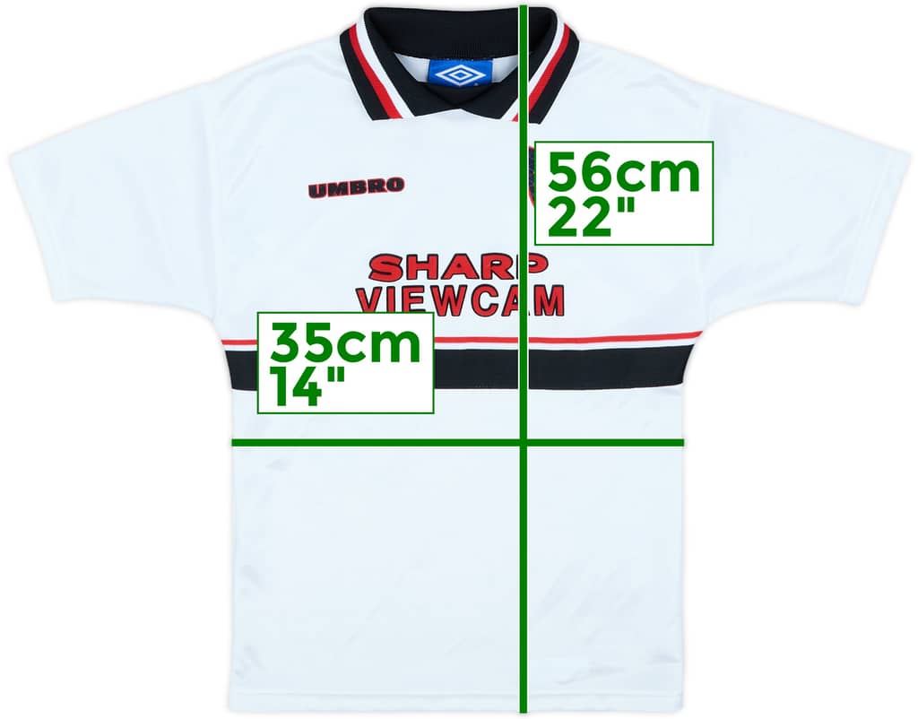 1997-99 Manchester United Away Shirt - 8/10 - (S.Boys)