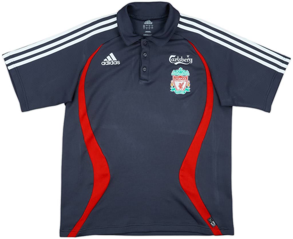 2006-07 Liverpool adidas Polo Shirt - 8/10 - (M)