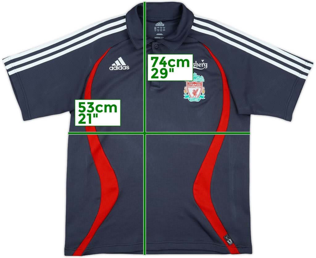 2006-07 Liverpool adidas Polo Shirt - 8/10 - (M)