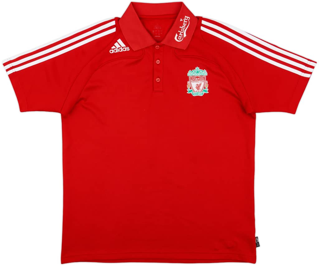 2008-09 Liverpool adidas Polo Shirt - 8/10 - (L)