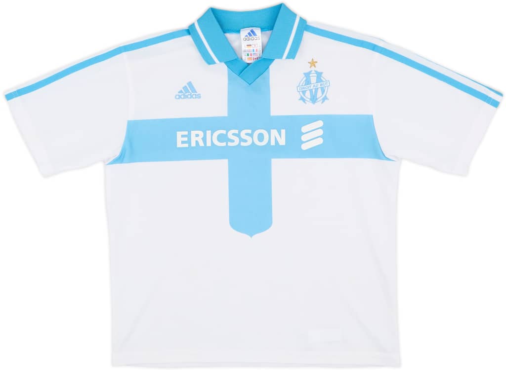 2000-01 Olympique Marseille Home Shirt - 6/10 - (M.Boys)