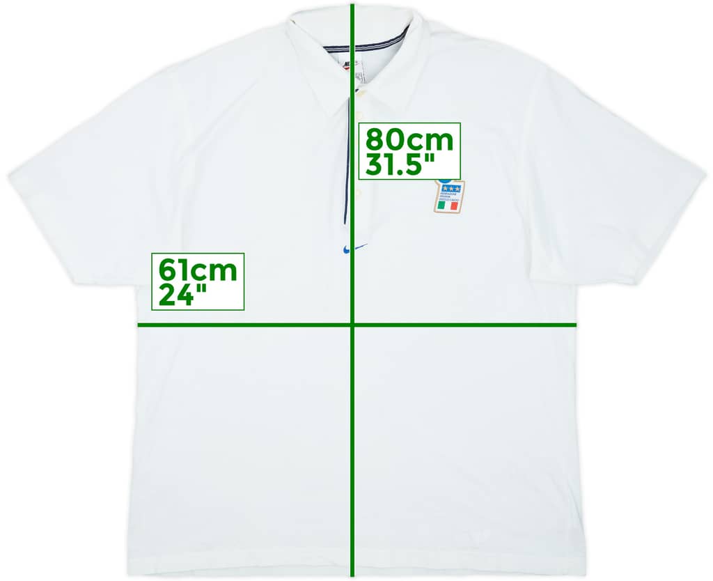 1997-98 Italy Nike Polo Shirt - 7/10 - (L)