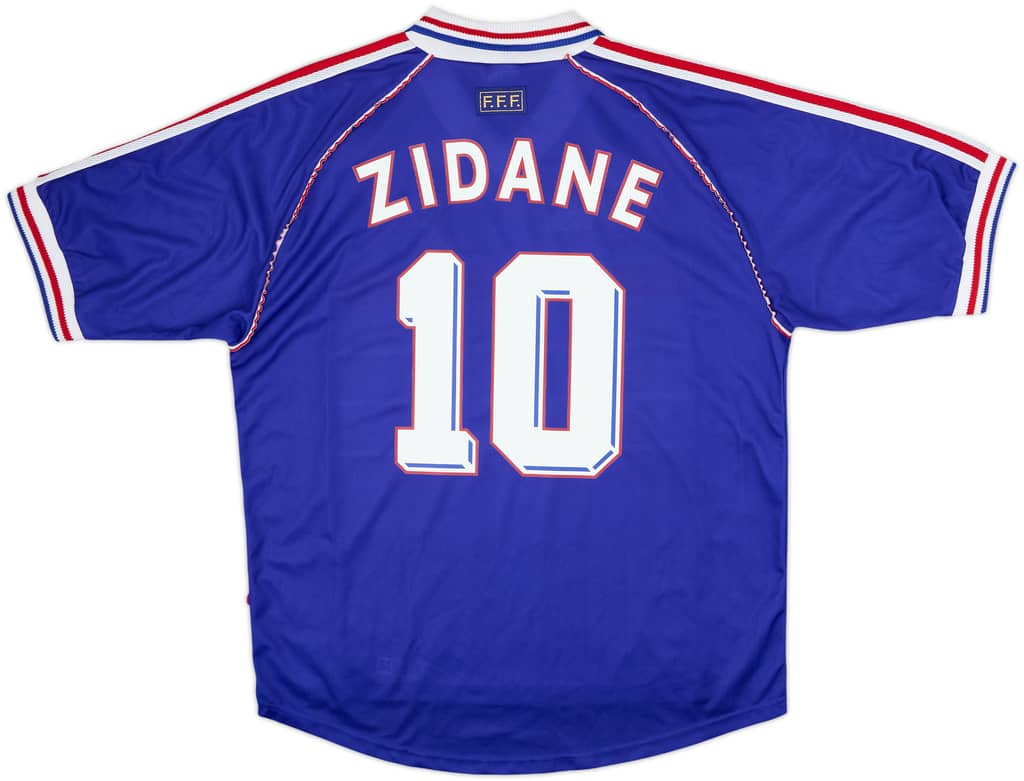 1998-00 France 'Pour Toi Zinedine Zidane' Home Shirt Zidane #10 - 9/10 - (XL)