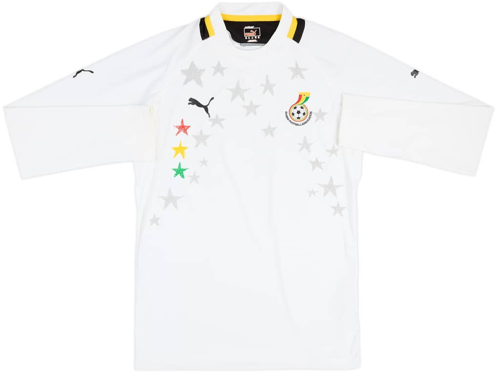 2012-13 Ghana Player Issue Home L/S Shirt - 8/10 - (XXL)