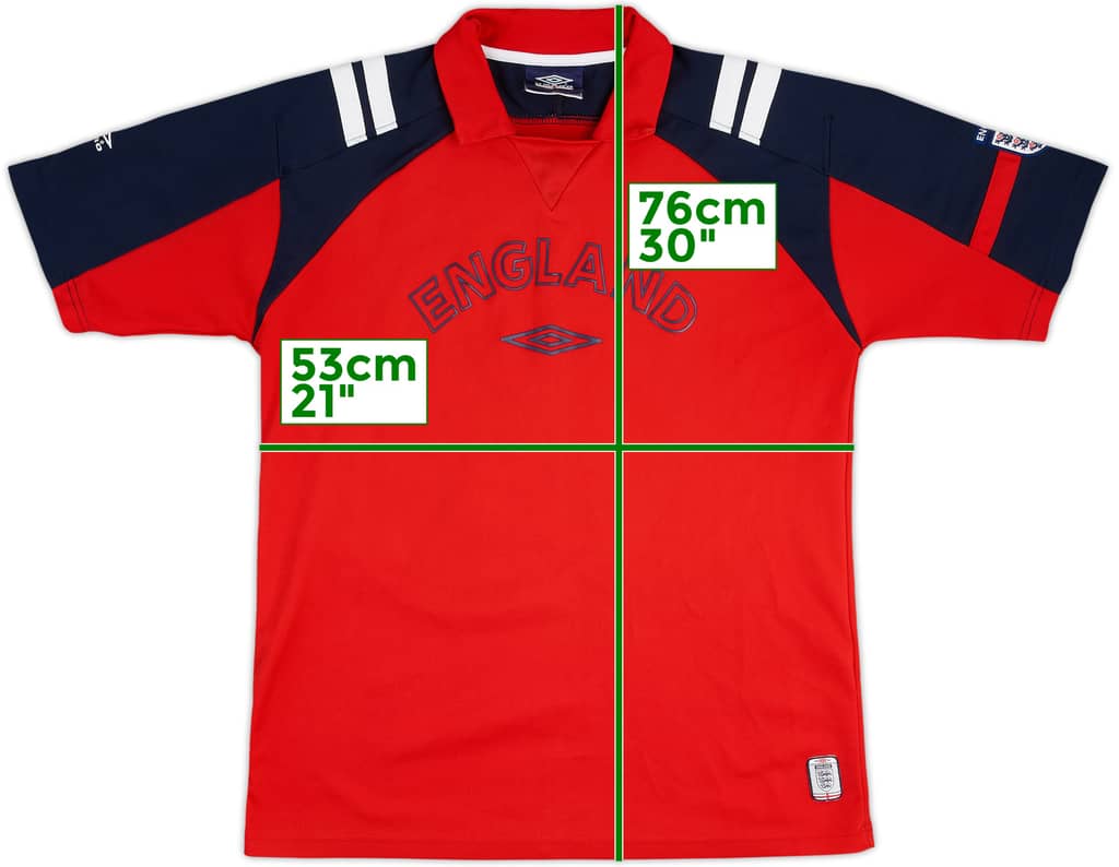 2002-04 England Umbro Training Shirt - 9/10 - (XL)