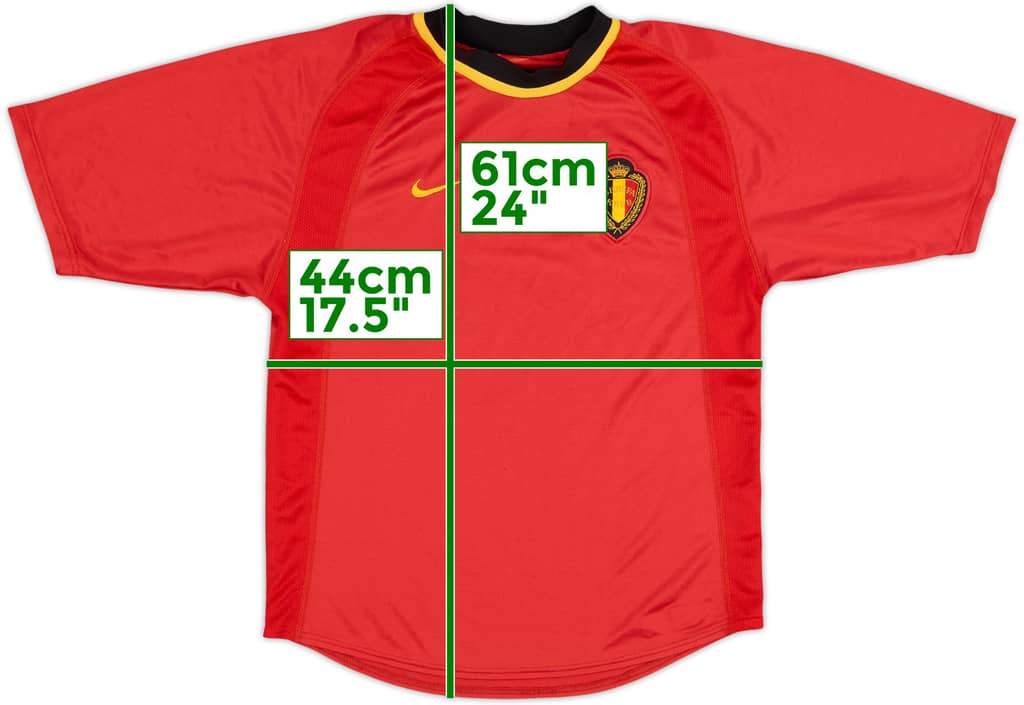 2000-02 Belgium Home Shirt - 8/10 - (L.Boys)