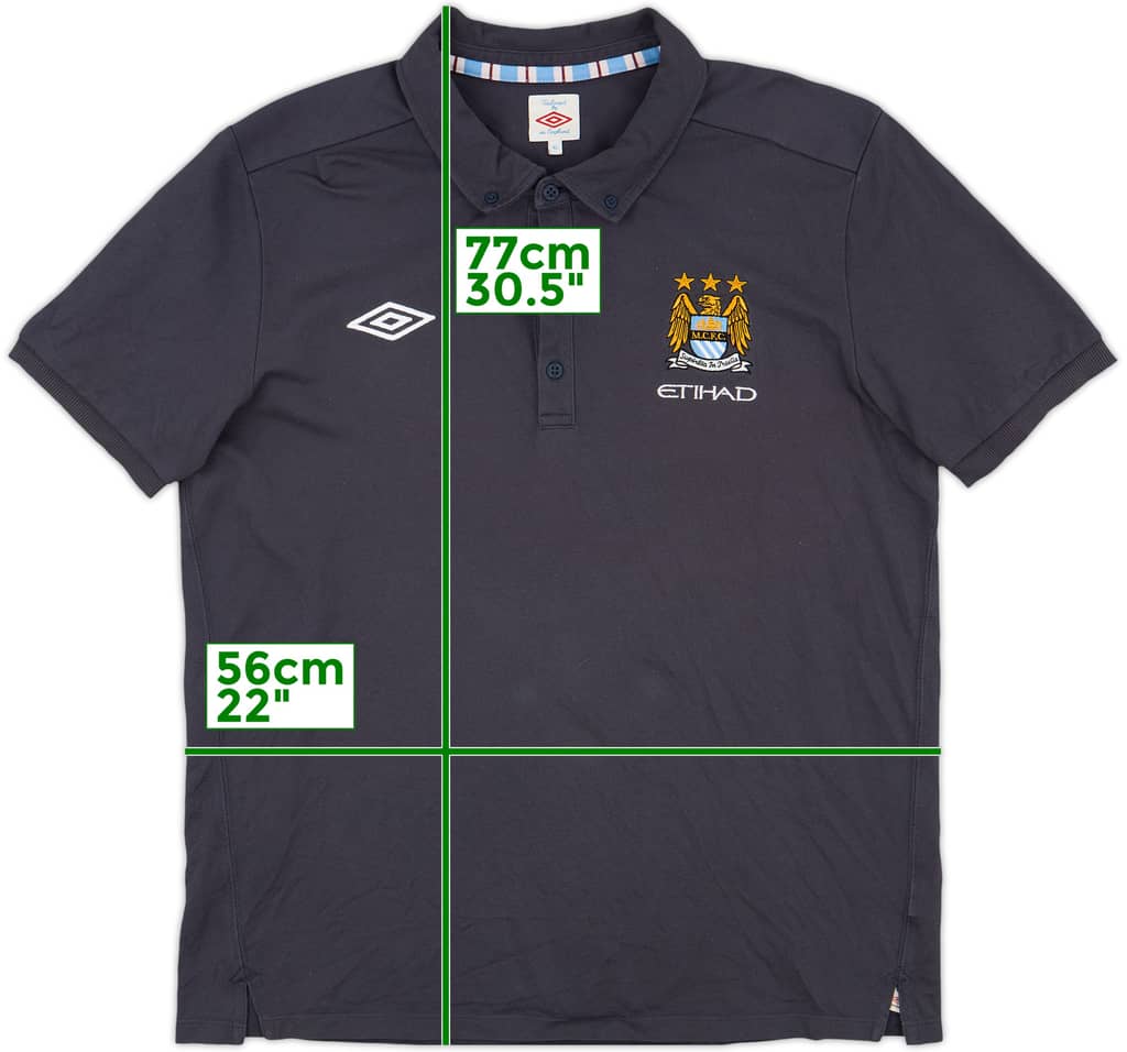 2010-11 Manchester City Umbro Polo Shirt - 7/10 - (XL)