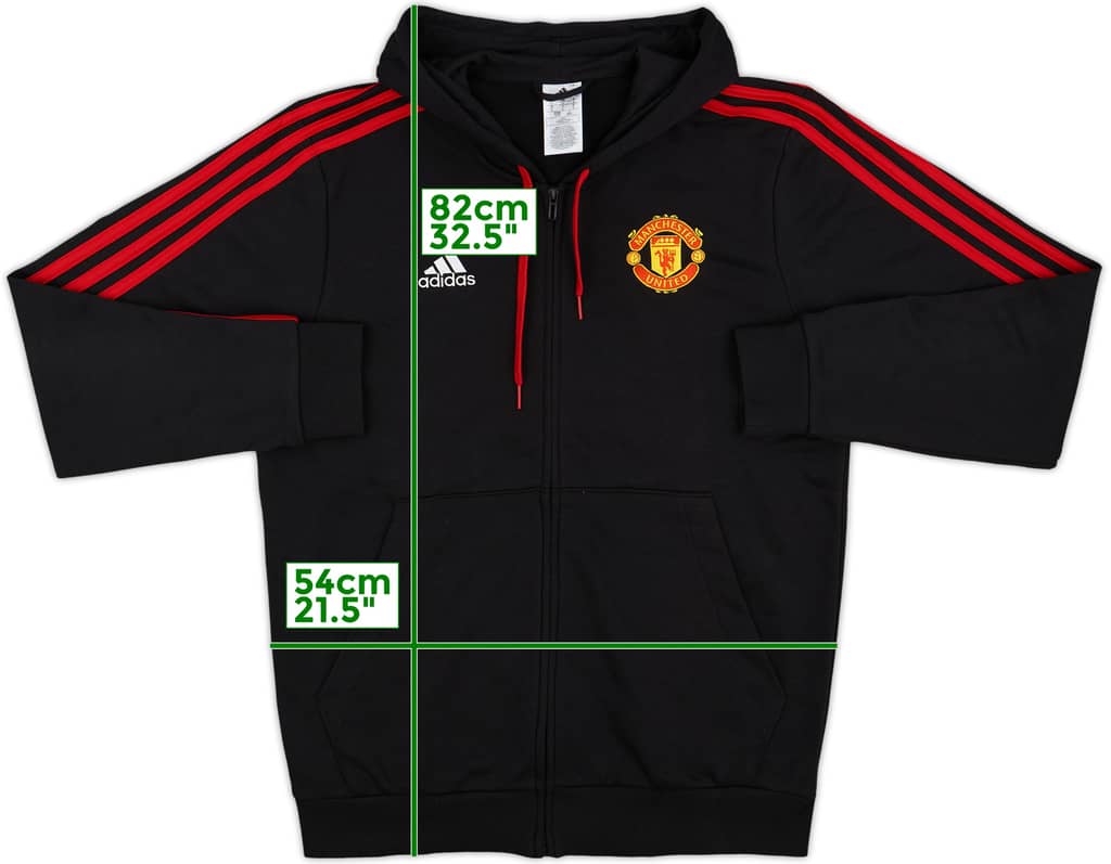 2023-24 Manchester United adidas Hooded Track Jacket - 10/10 - (L)