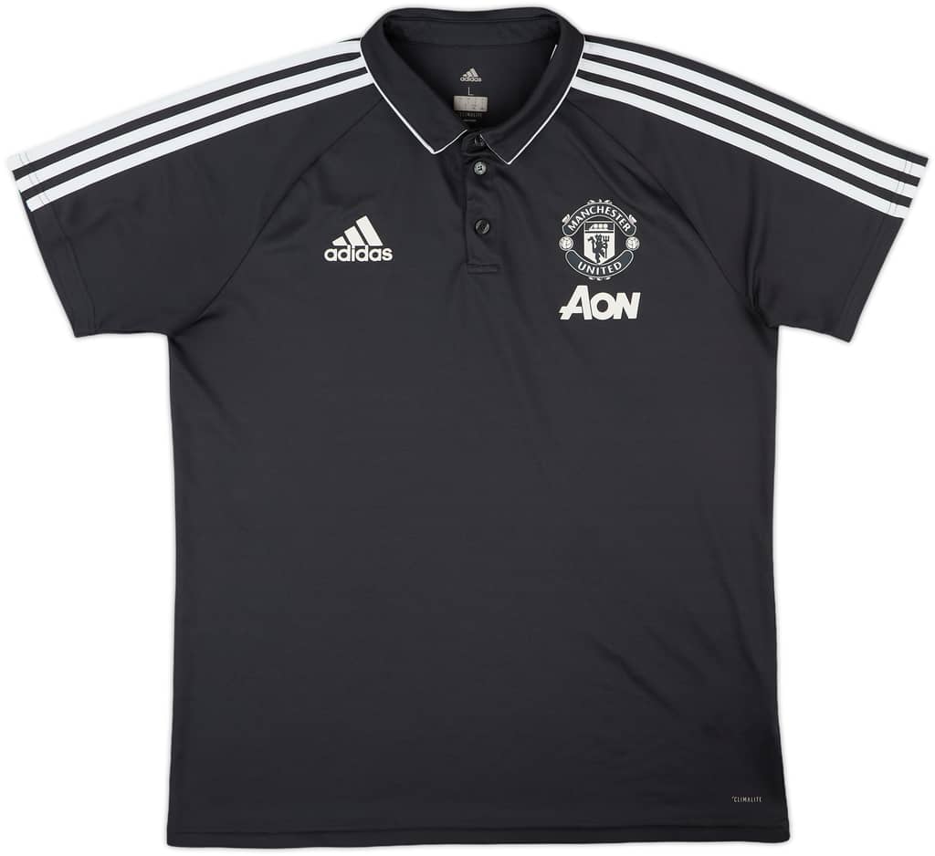 2017-18 Manchester United adidas Polo Shirt - 9/10 - (L)