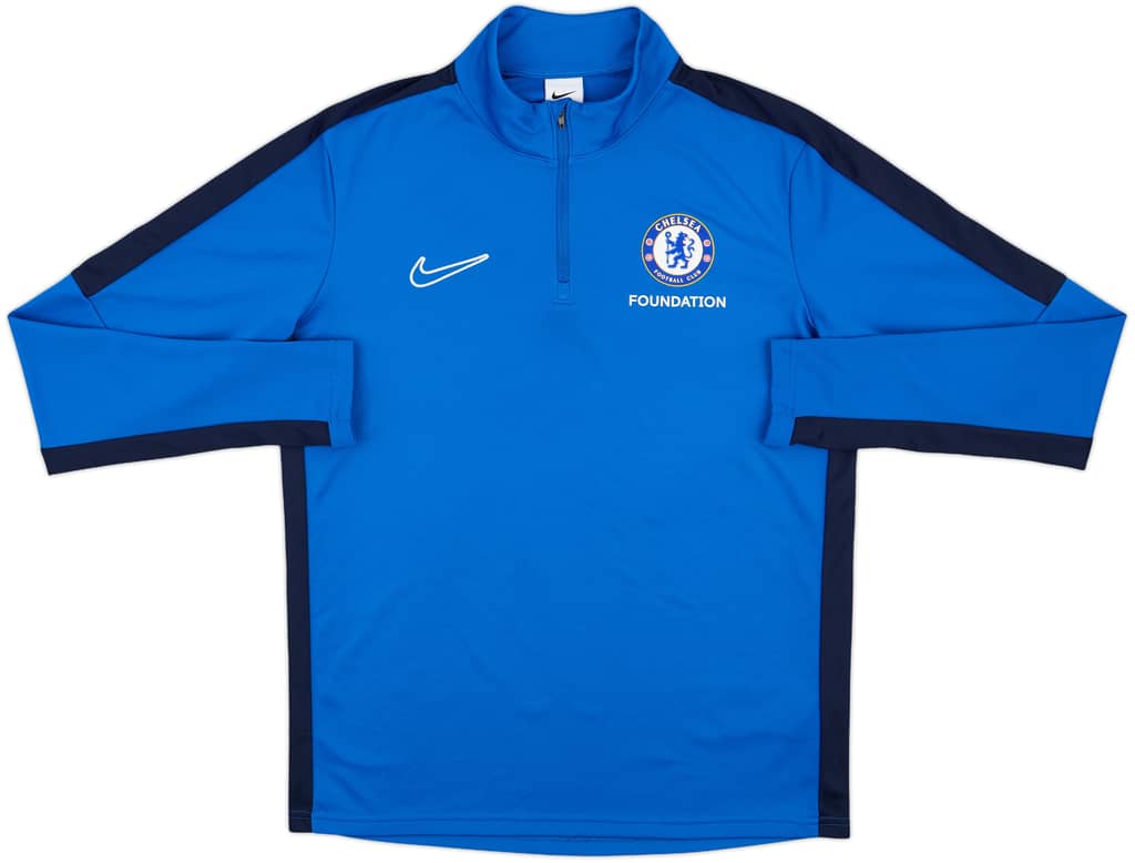 2023-24 Chelsea Foundation Nike 1/4 Zip Sweat Top - 10/10 - (M)