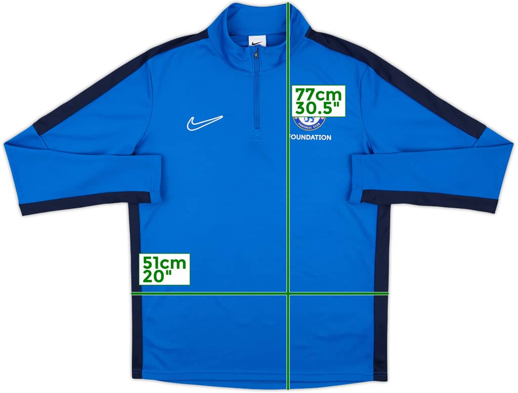 2023-24 Chelsea Foundation Nike 1/4 Zip Sweat Top - 10/10 - (M)