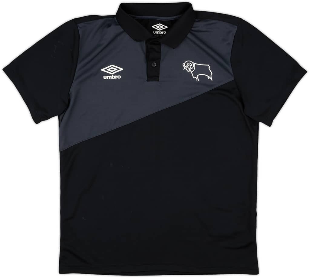 2018-19 Derby County Umbro Polo Shirt - 8/10 - (M)