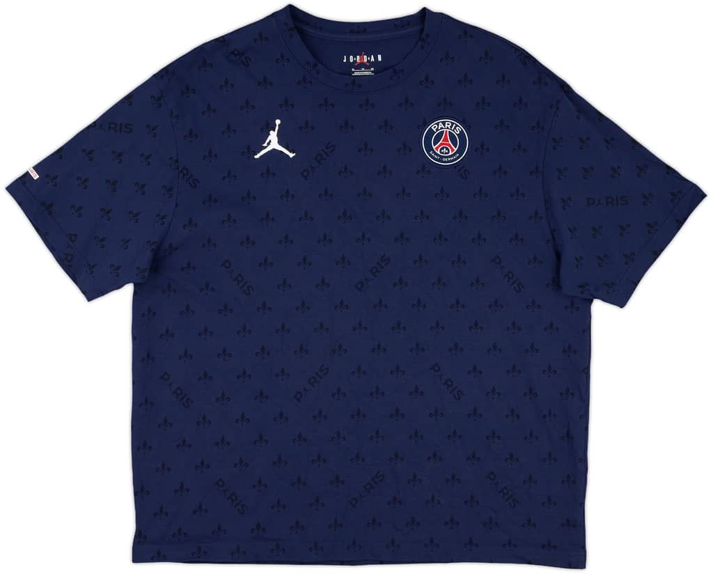 2021-22 Paris Saint-Germain Nike Jordan Cotton Tee - 9/10 - (XL)