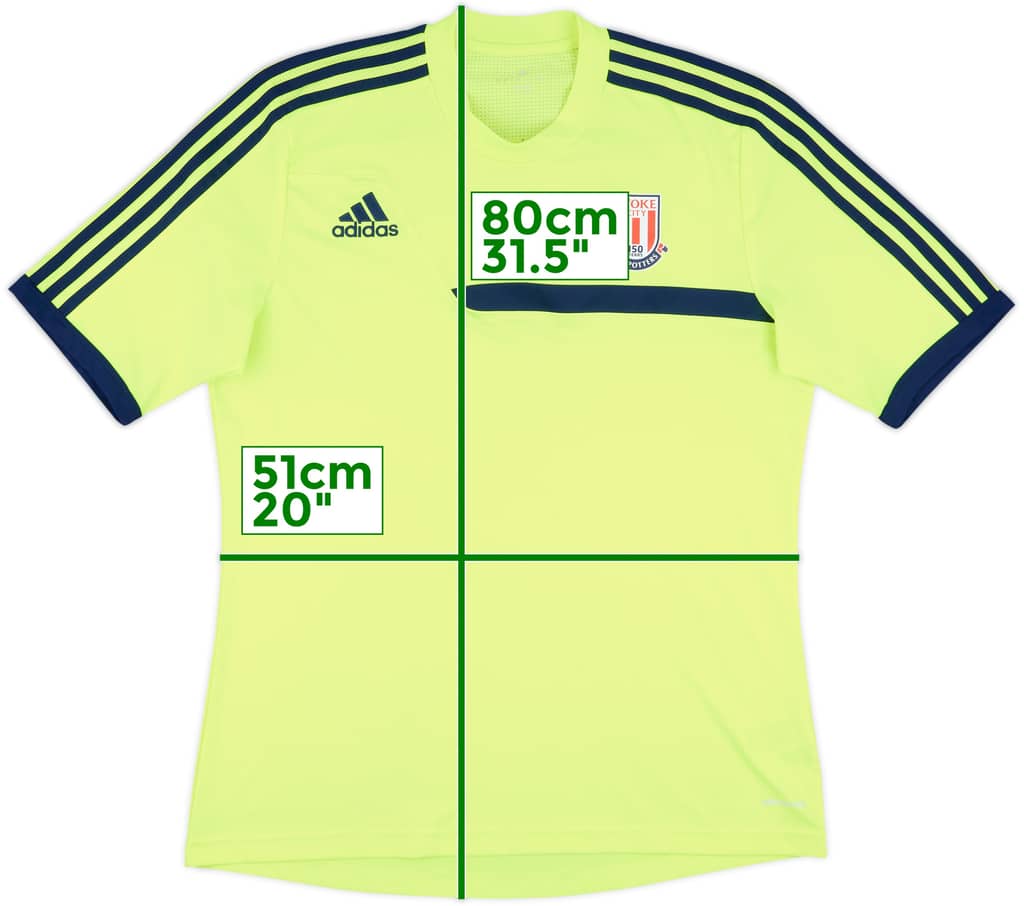 2013-14 Stoke City adidas Training Shirt - 9/10 - (L)