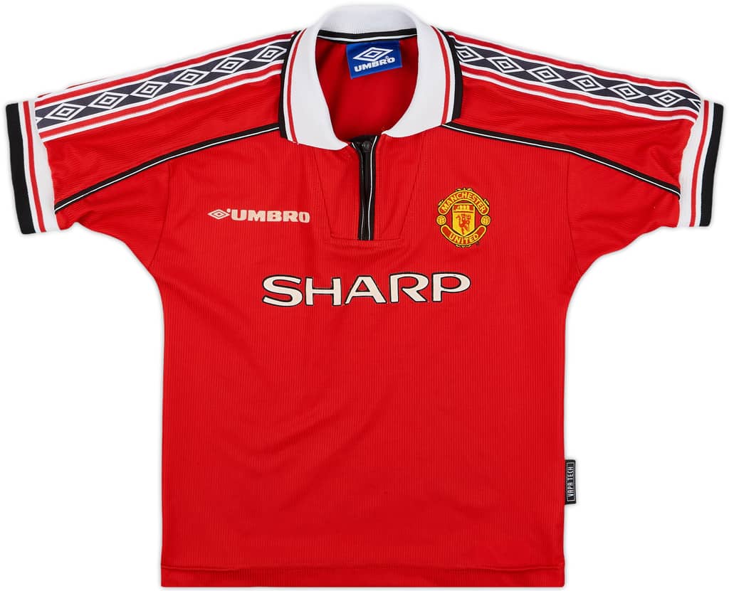 1998-00 Manchester United Home Shirt - 7/10 - (S.Boys)