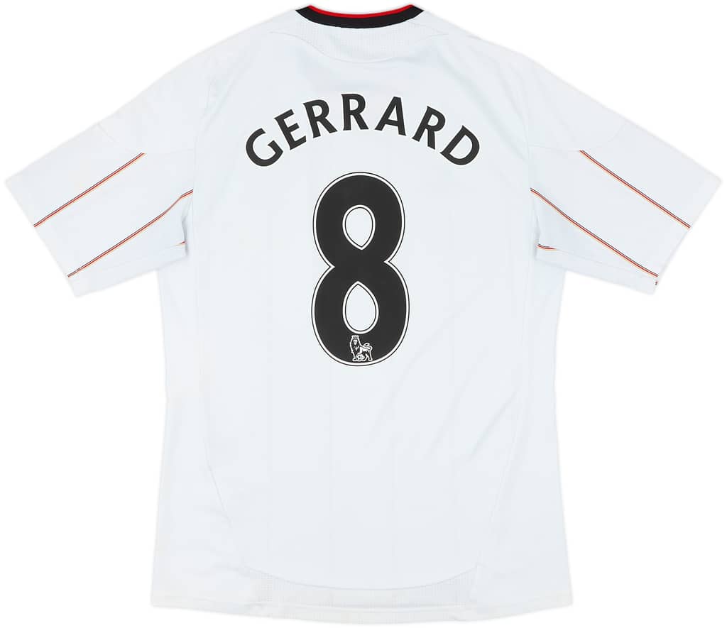 2010-11 Liverpool Away Shirt Gerrard #8 - 6/10 - (S)
