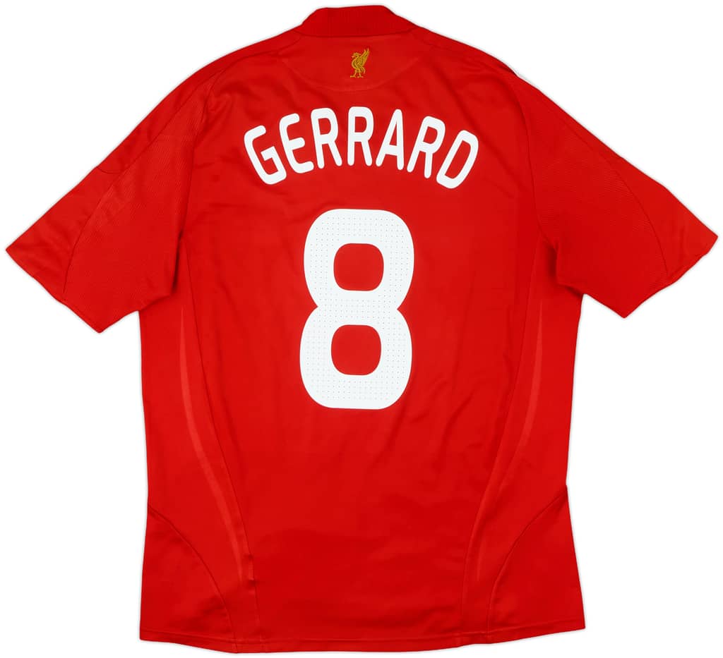 2008-10 Liverpool Home Shirt Gerrard #8 - 5/10 - (L)