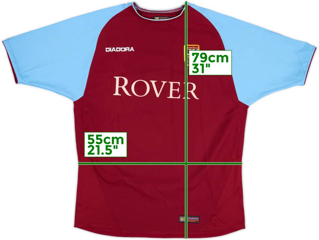 2003-04 Aston Villa Home Shirt - 8/10 - (M)