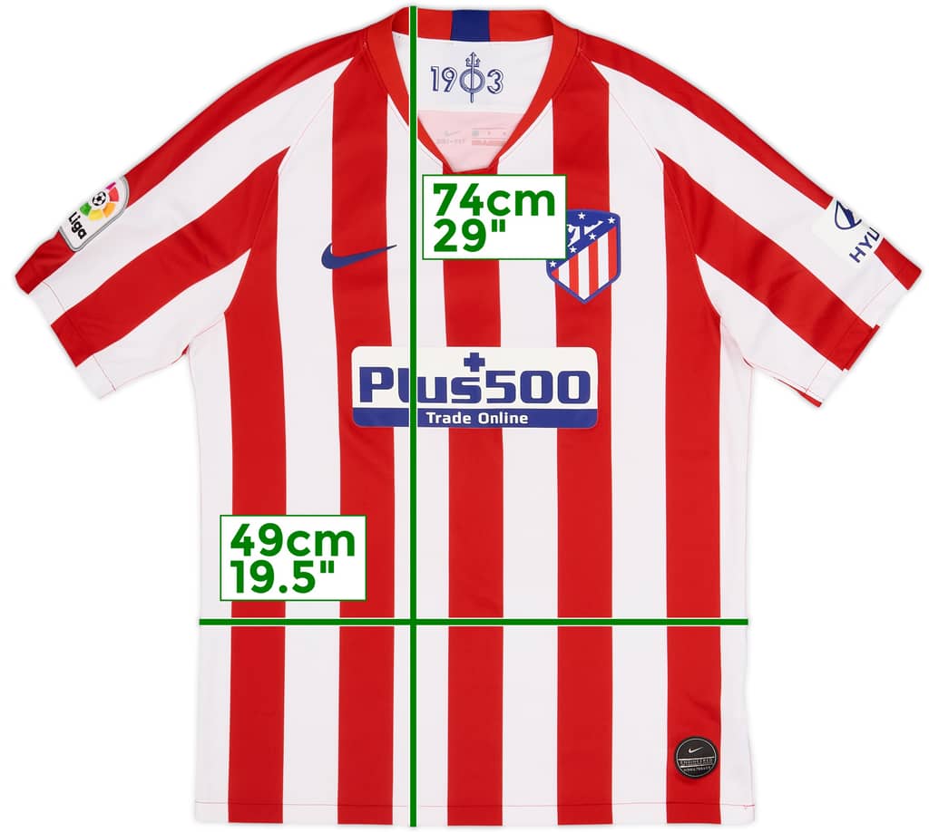 2019-20 Atletico Madrid Home Shirt - 6/10 - (M)