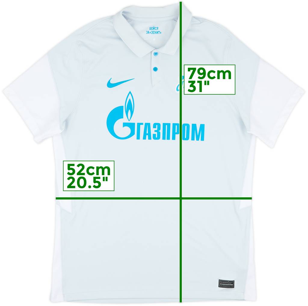 2020-21 Zenit St. Petersburg Away Shirt - 10/10 - (L)