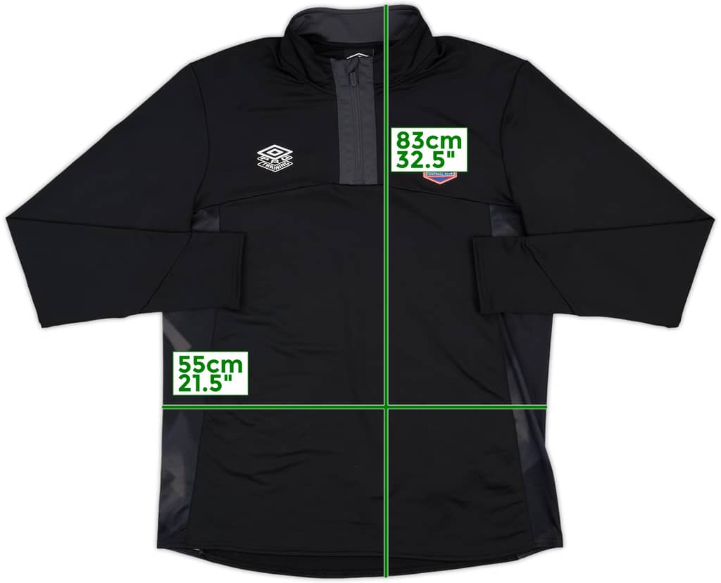 2022-23 Ipswich Umbro 1/4 Zip Sweat Top - 10/10 - (XL)