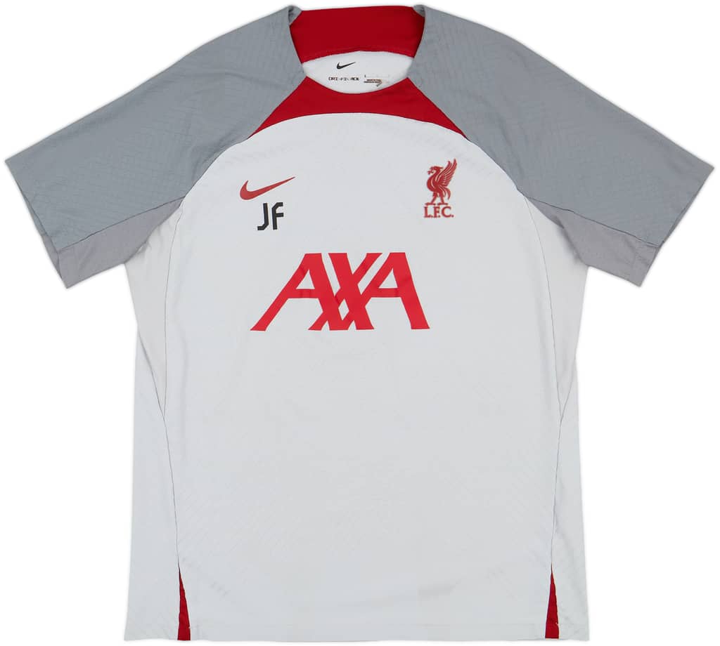 2022-23 Liverpool Staff Issue Nike Training Shirt 'JF' - 9/10 - (L)