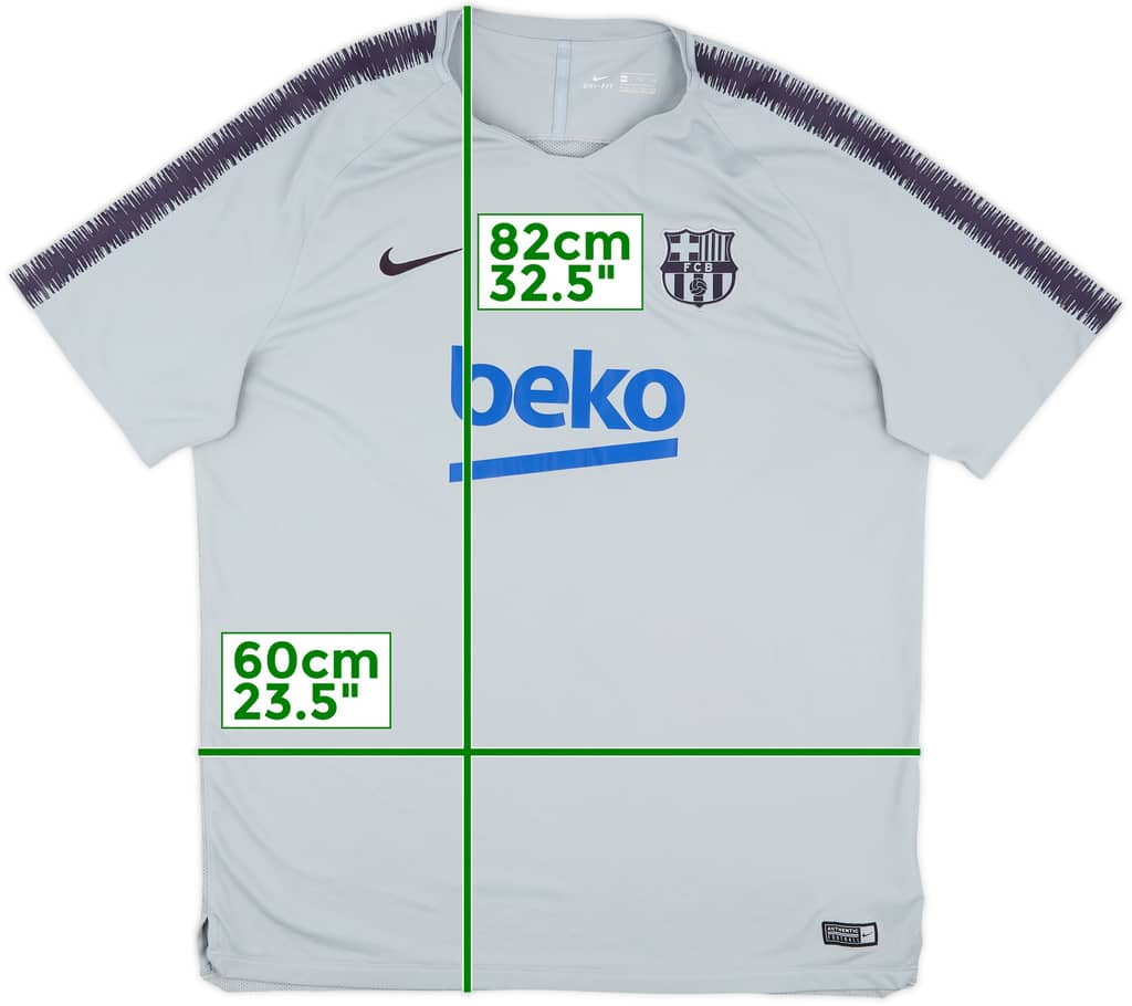 2018-19 Barcelona Nike Training Shirt - 9/10 - (XXL)