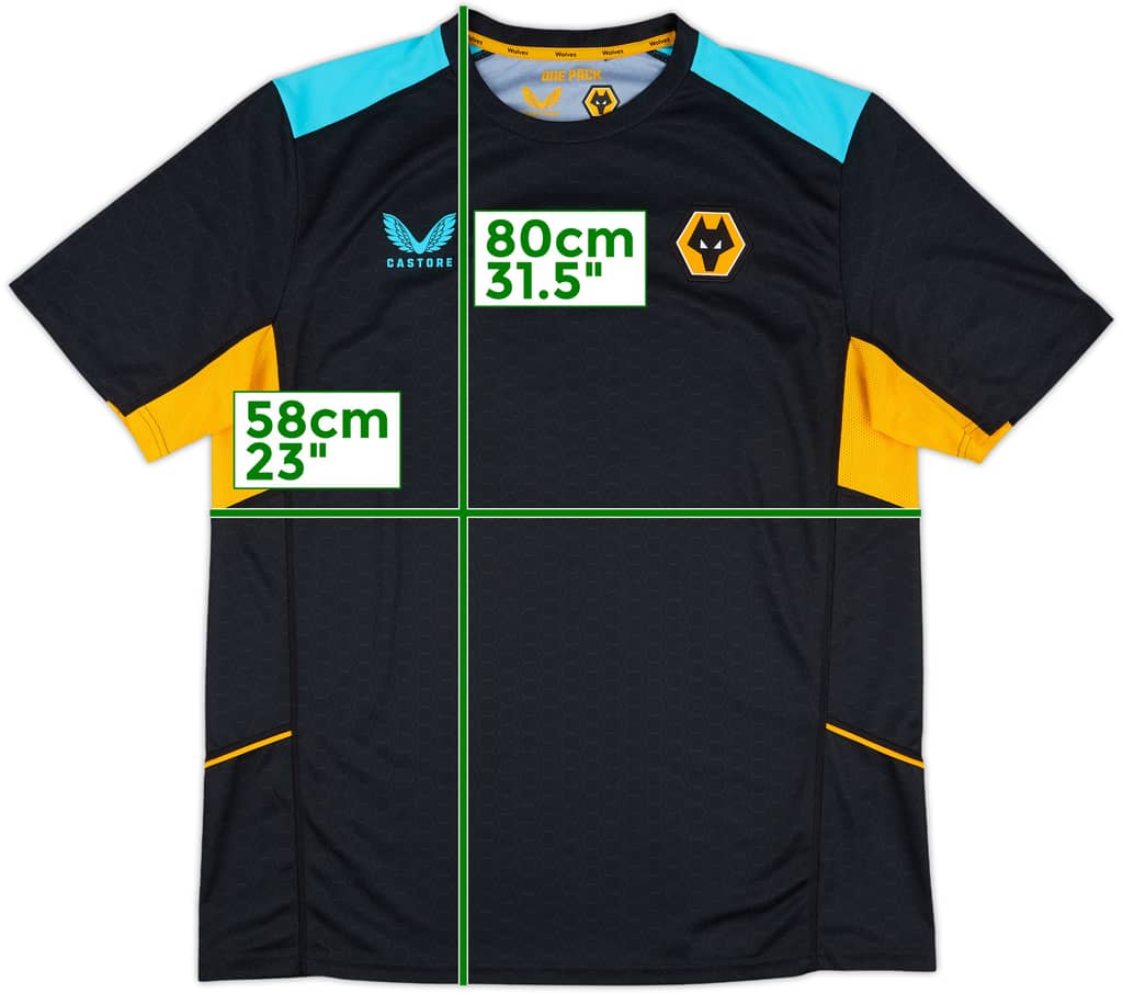 2021-22 Wolves Castore Training Shirt - 10/10 - (XL)