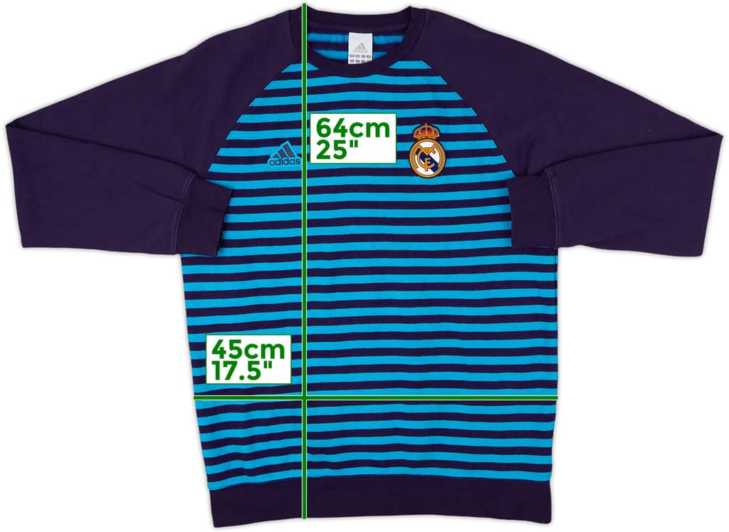 2012-13 Real Madrid adidas Sweat Top - 9/10 - (M)