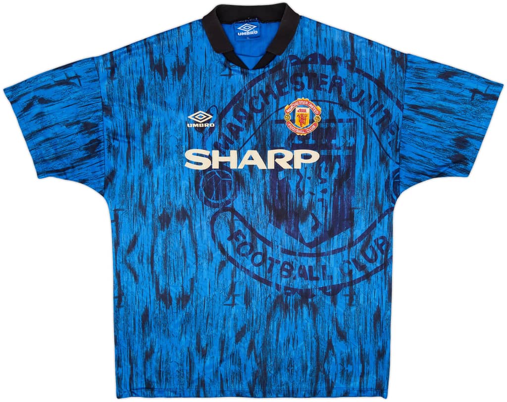 1992-93 Manchester United Away Shirt - 7/10 - (XL)