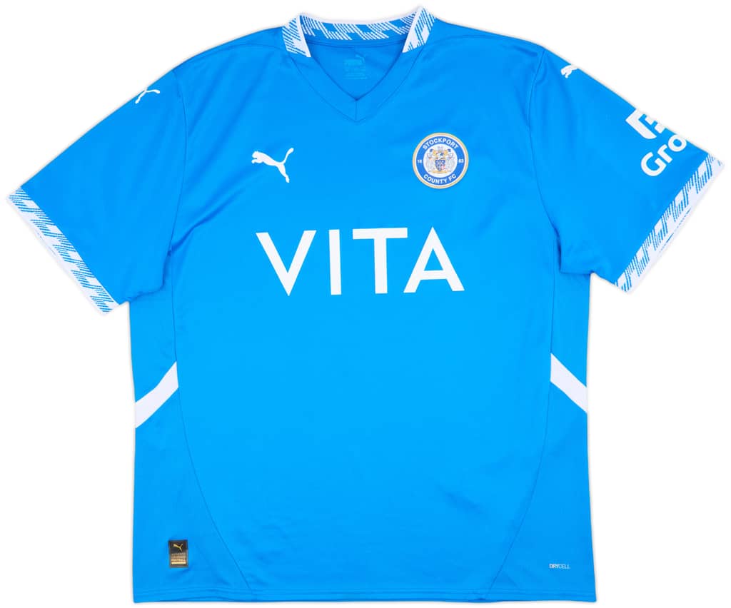 2024-25 Stockport County Home Shirt - 9/10 - (XXL)