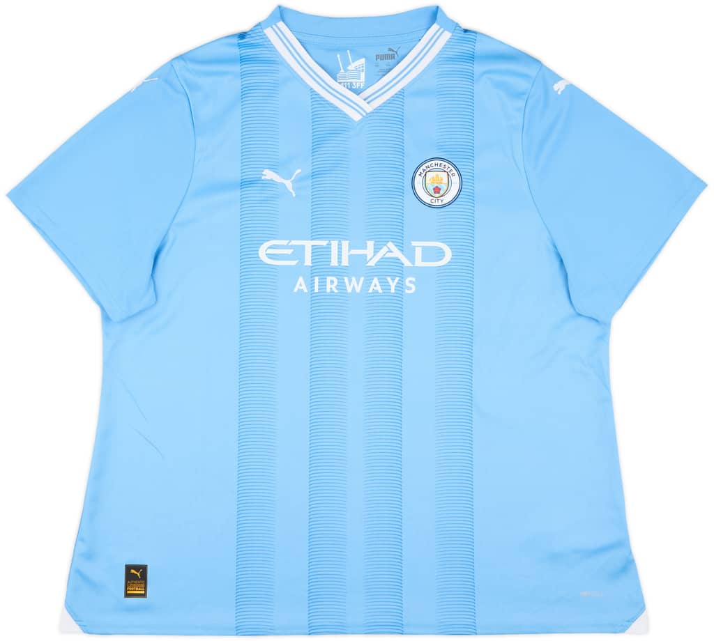 2023-24 Manchester City Home Shirt - 10/10 - (Women's XXL)