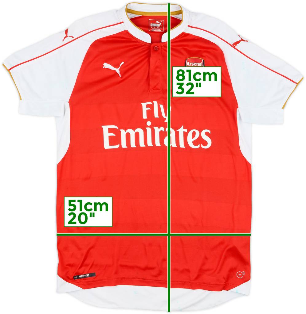 2015-16 Arsenal Home Shirt - 5/10 - (Women's L)