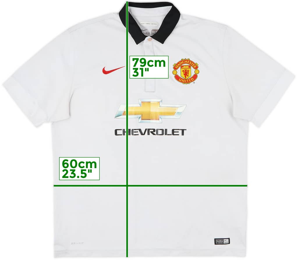 2014-15 Manchester United Away Shirt - 4/10 - (XL)