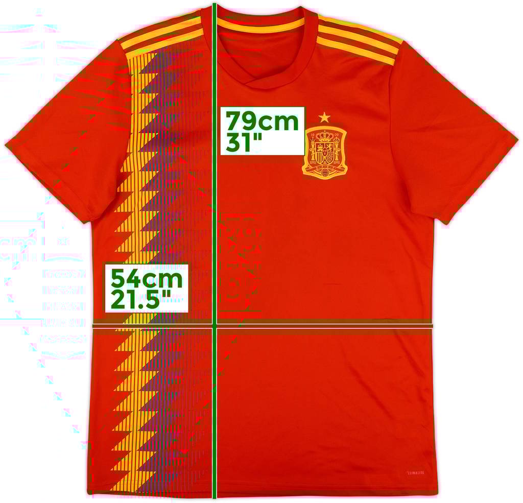 2018-19 Spain Home Shirt - 7/10 - (L)