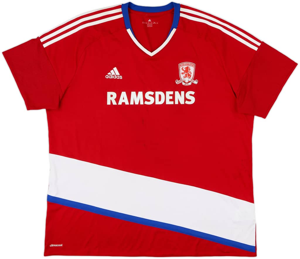 2016-17 Middlesbrough Home Shirt - 8/10 - (XXL)
