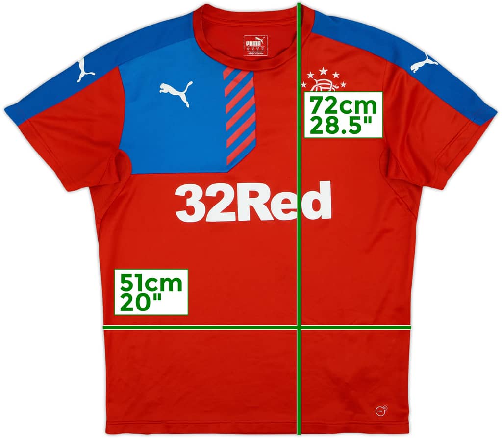 2015-16 Rangers Puma Training Shirt - 8/10 - (XL)