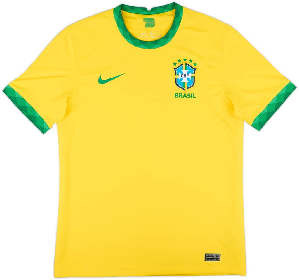 2020-21 Brazil Home Shirt - 10/10 - (M)