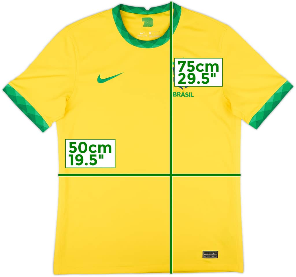 2020-21 Brazil Home Shirt - 10/10 - (M)