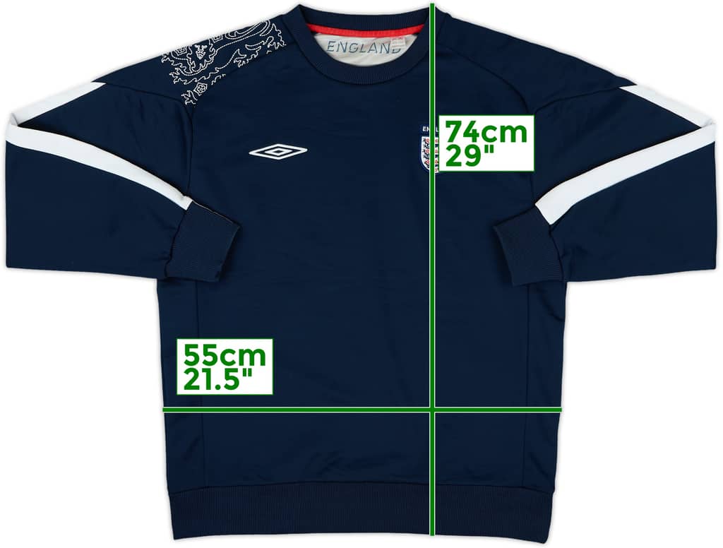 2007-09 England Umbro Sweat Top - 8/10 - (L)