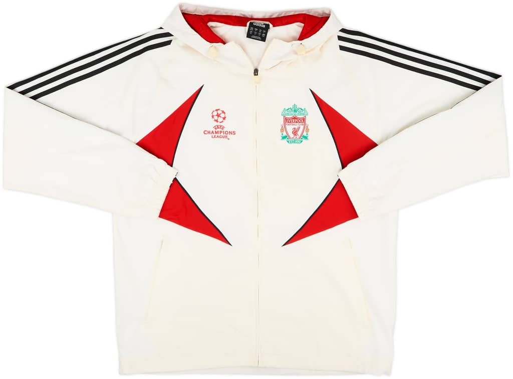 2007-08 Liverpool adidas CL Hooded Rain Jacket - 5/10 - (M/L)