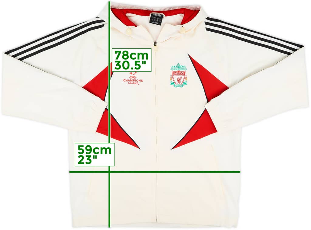 2007-08 Liverpool adidas CL Hooded Rain Jacket - 5/10 - (M/L)