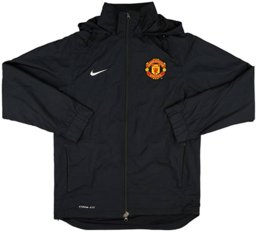 2010-11 Manchester United Nike Hooded Rain Jacket - 8/10 - (S)