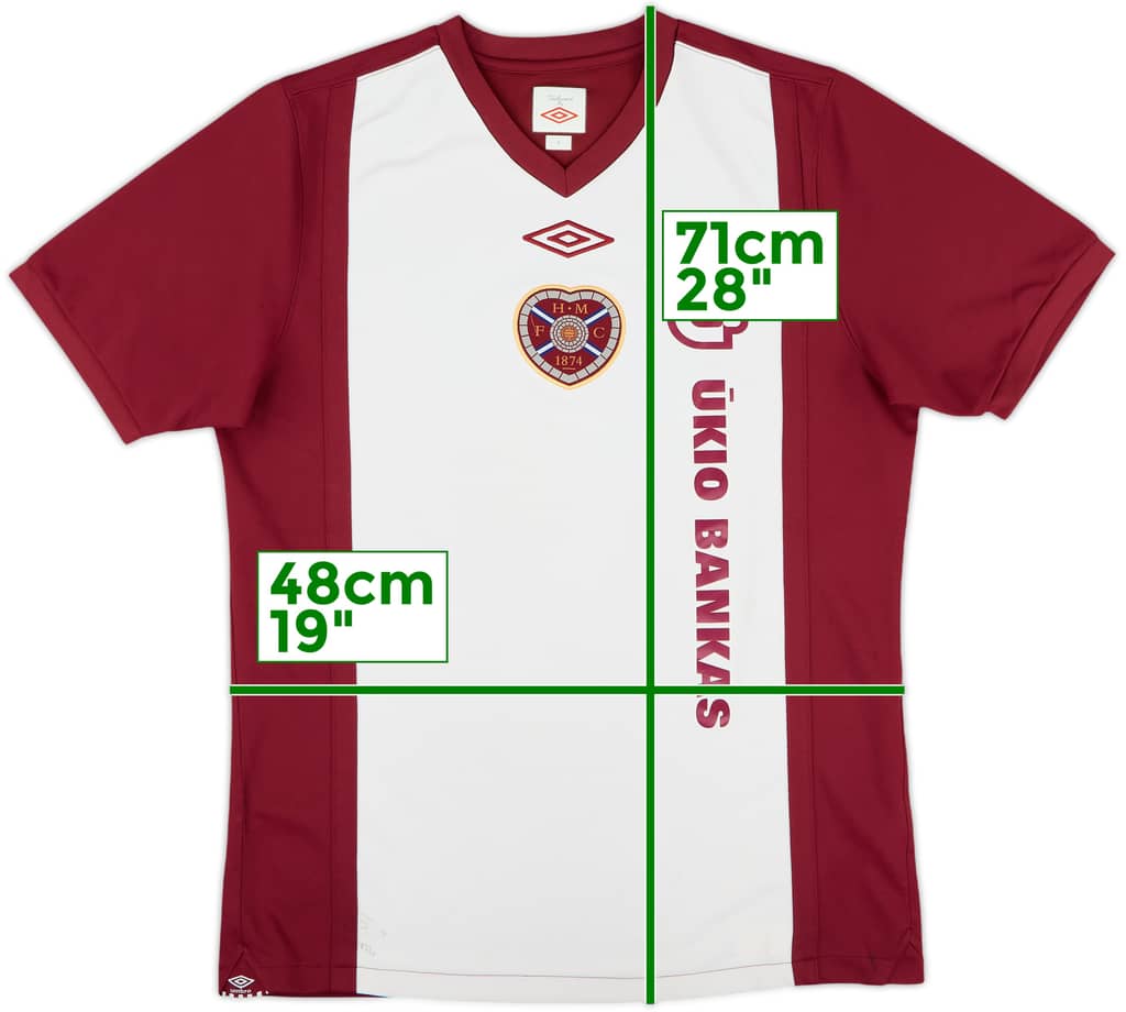 2010-11 Hearts Home Shirt - 6/10 - (S)