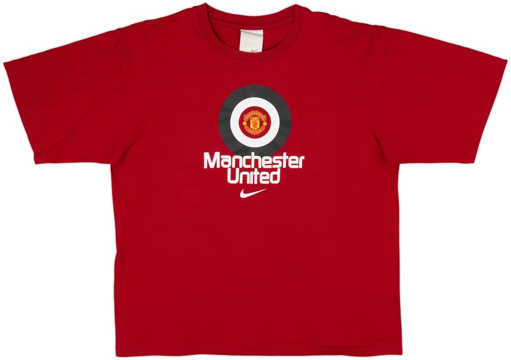 2009-10 Manchester United Nike Cotton Tee - 8/10 - (L)