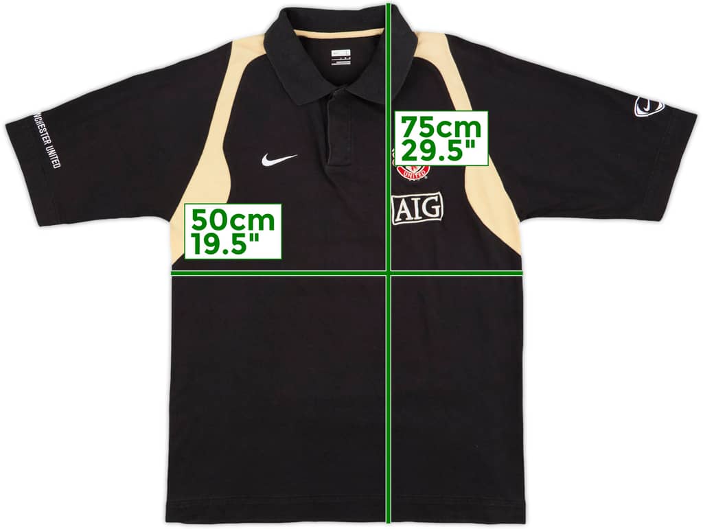 2009-10 Manchester United Nike Polo Shirt - 7/10 - (L)