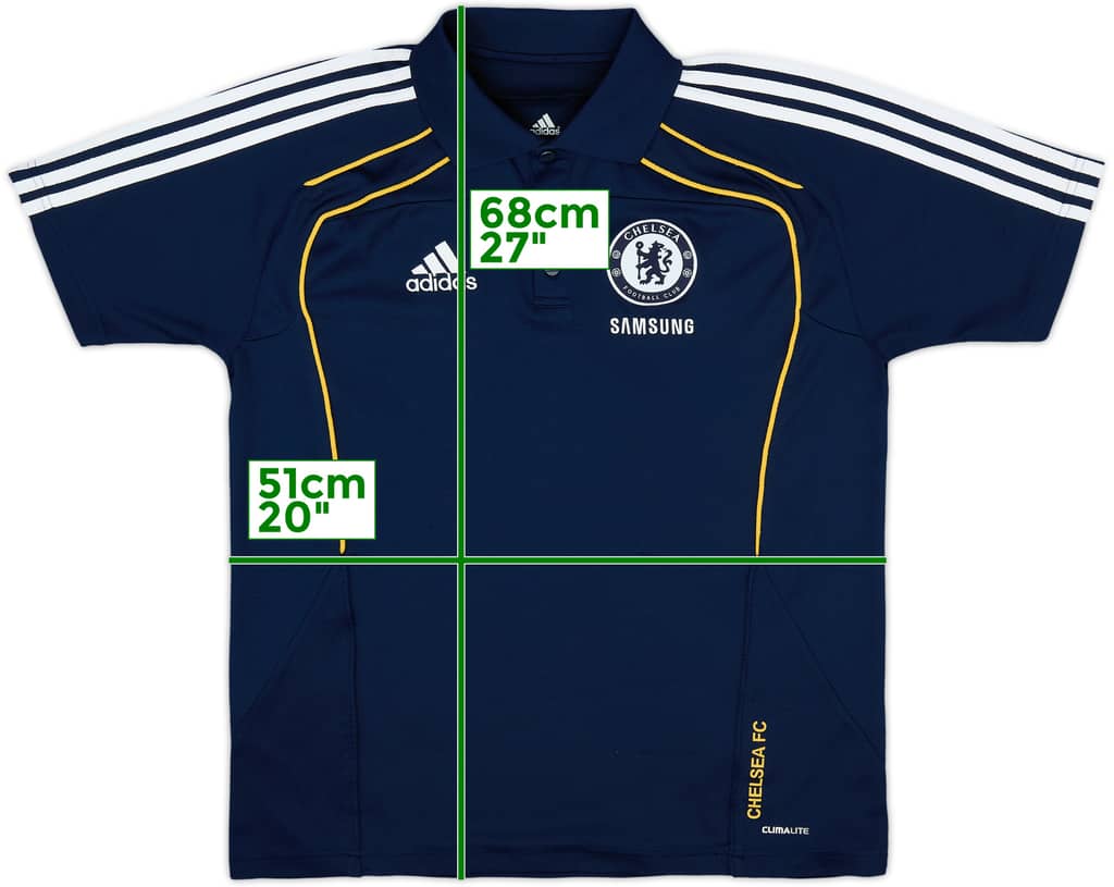 2010-11 Chelsea adidas Polo Shirt - 8/10 - (M)
